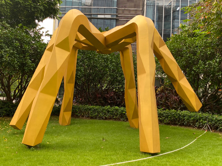 不銹鋼林園景觀抽象定制雕塑件