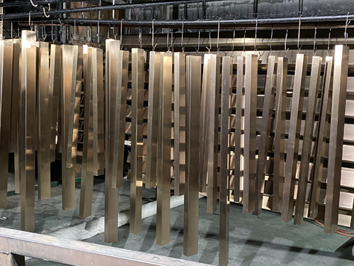 不銹鋼管材鍍色加工案例